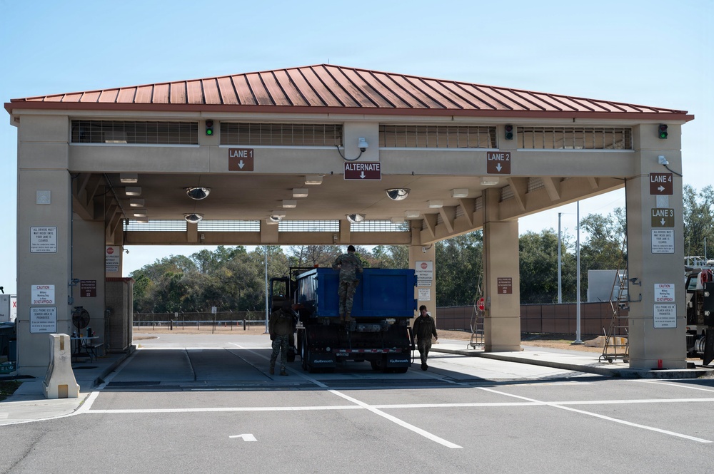 MacDill streamlines commercial vehicle access at Tanker Way Gate