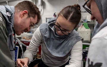 Abraham Lincoln Conducts General Quarters