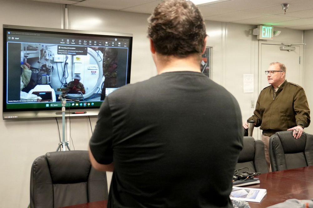 Maj. Gen. Turinetti observes telemaintenance mission