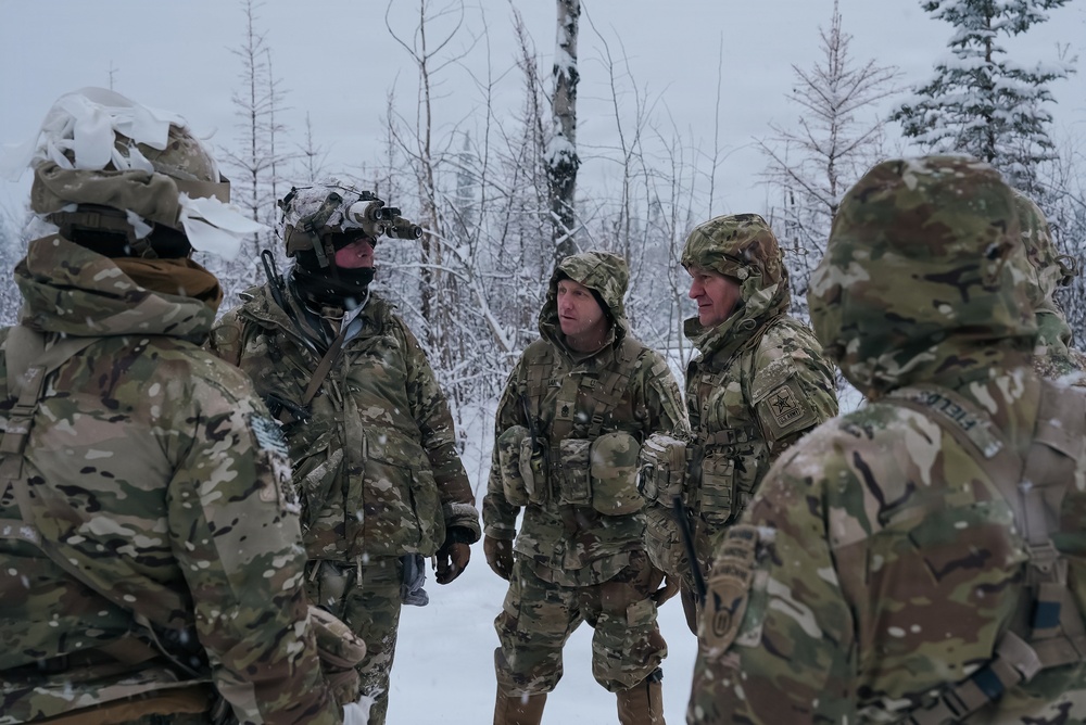 Sergeant Major of the Army Observes 11th Airborne Division Soldiers During JPMRC