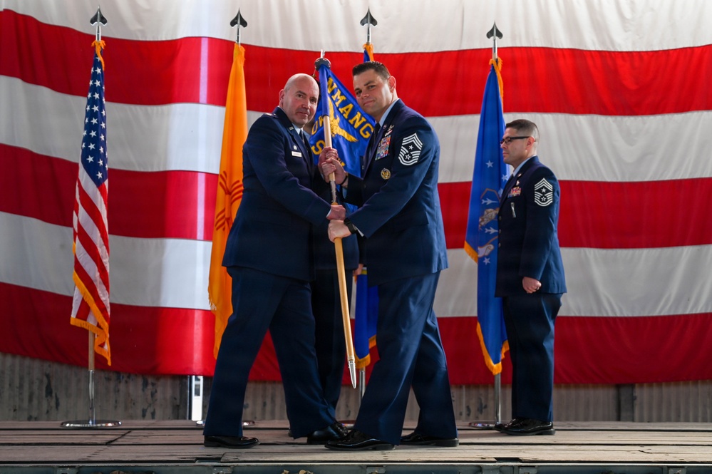 Brooks assumes responsibility of wing command chief