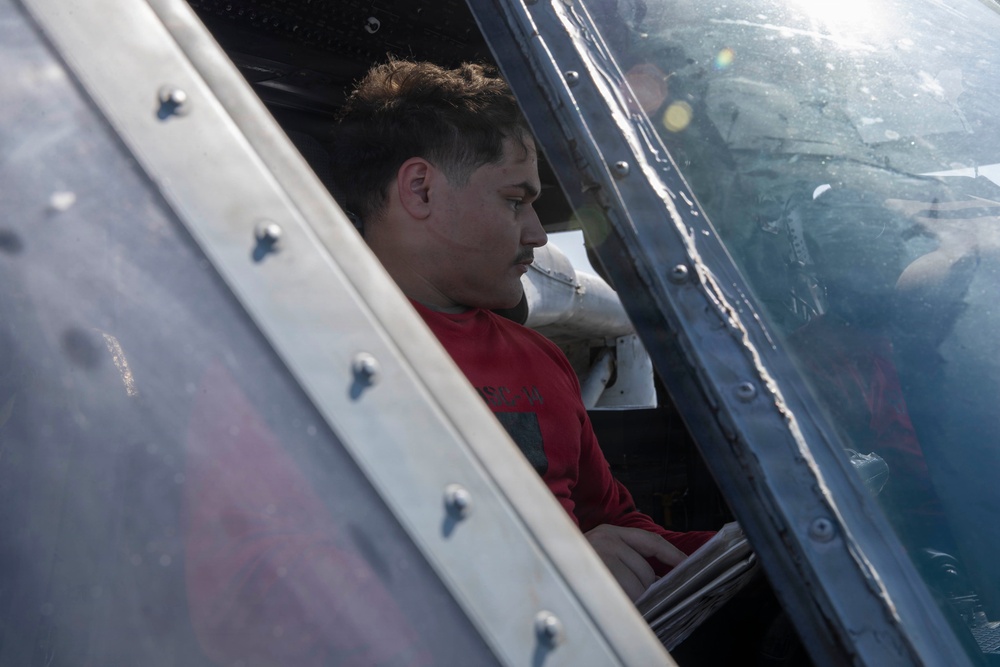 Abraham Lincoln Conducts Routine Maintenance