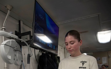 Abraham Lincoln Conducts Routine Operations