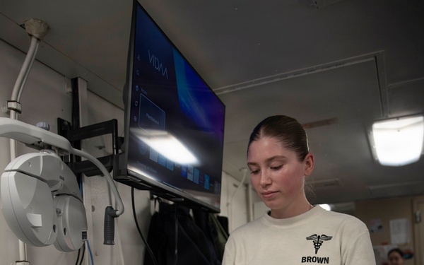 Abraham Lincoln Conducts Routine Operations