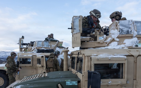 CORE 26 | Logistics Marines Hone Vehicle Mounted Live-fire Machine Gun Skills for Arctic Exercise