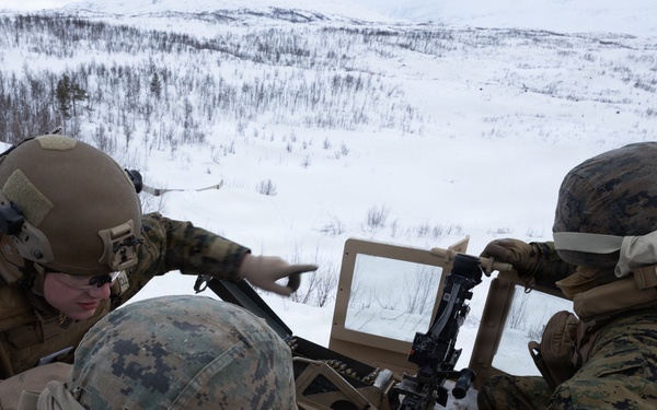 CORE 26 | Logistics Marines Hone Vehicle Mounted Live-fire Machine Gun Skills for Arctic Exercise