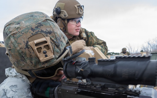 CORE 26 | Logistics Marines Hone Vehicle Mounted Live-fire Machine Gun Skills for Arctic Exercise