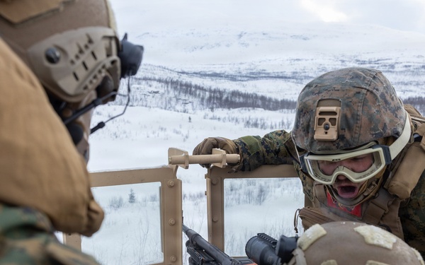 CORE 26 | Logistics Marines Hone Vehicle Mounted Live-fire Machine Gun Skills for Arctic Exercise