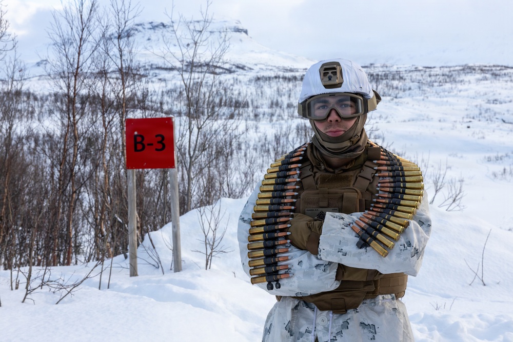 CORE 26 | Logistics Marines Hone Vehicle Mounted Live-fire Machine Gun Skills for Arctic Exercise
