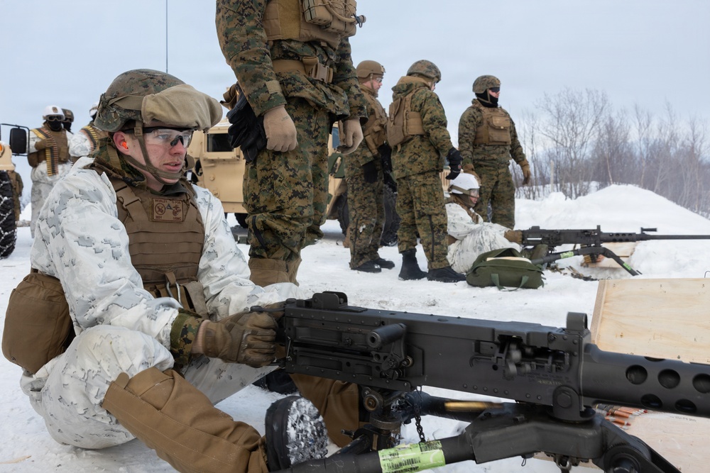 CORE 26 | Logistics Marines Hone Vehicle Mounted Live-fire Machine Gun Skills for Arctic Exercise