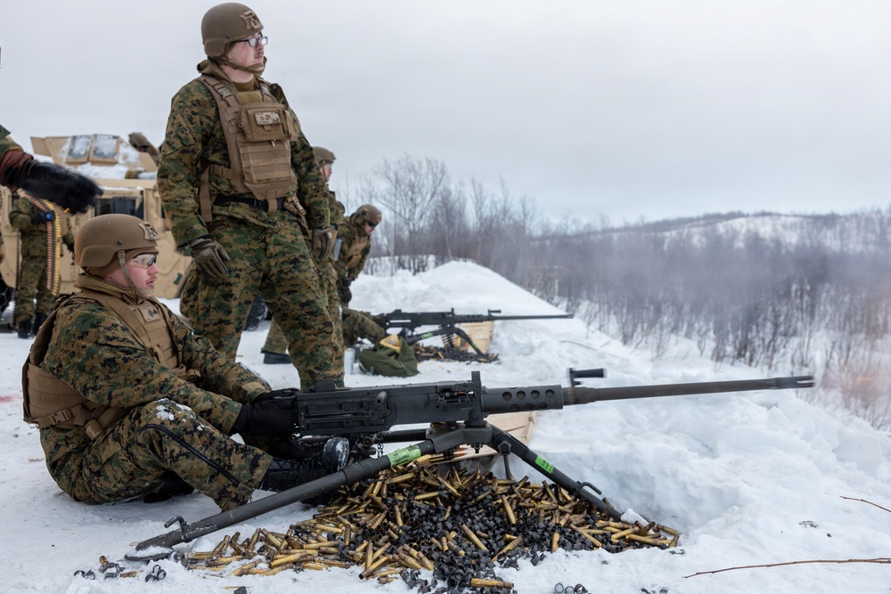 CORE 26 | Logistics Marines Hone Vehicle Mounted Live-fire Machine Gun Skills for Arctic Exercise