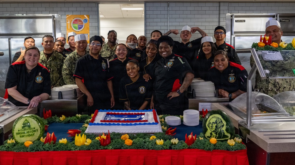 Let's Eat! NBSD Celebrates Presidents Day with a Special Meal