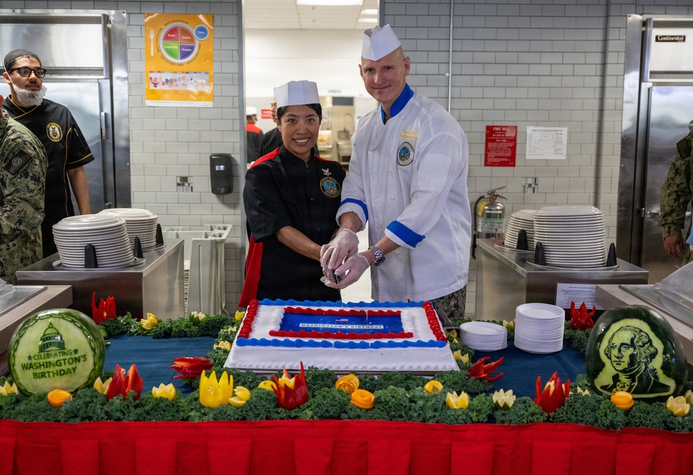 Let's Eat! NBSD Celebrates Presidents Day with a Special Meal