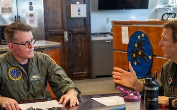 Rear Adm. Richard S. Lofgren, acting Chief of Navy Reserve, flies with Fighter Squadron Composite Twelve (VFC-12)
