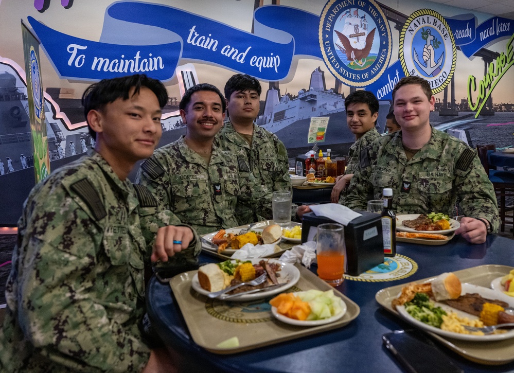 Let's Eat! NBSD Celebrates Presidents Day with a Special Meal