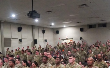 La. Guard Military Police Company holds departure ceremony at Camp Beauregard