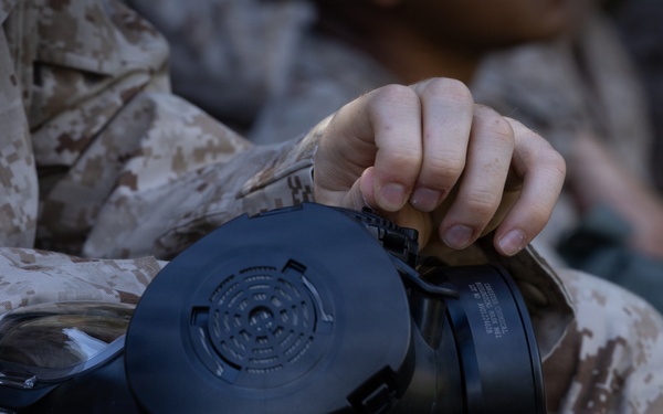 Marines with 25th Marine Regiment Conduct CBRN Training