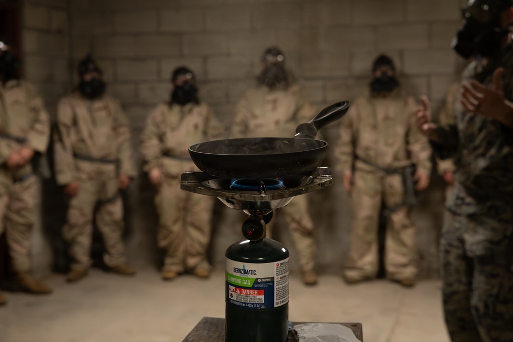 Marines with 25th Marine Regiment Conduct CBRN Training