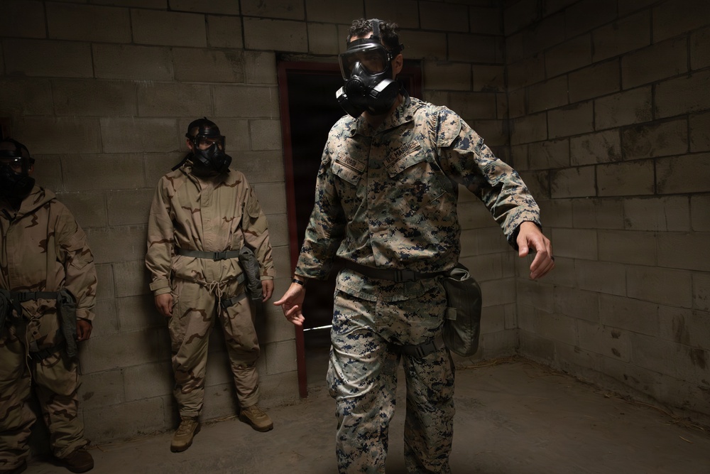 Marines with 25th Marine Regiment Conduct CBRN Training