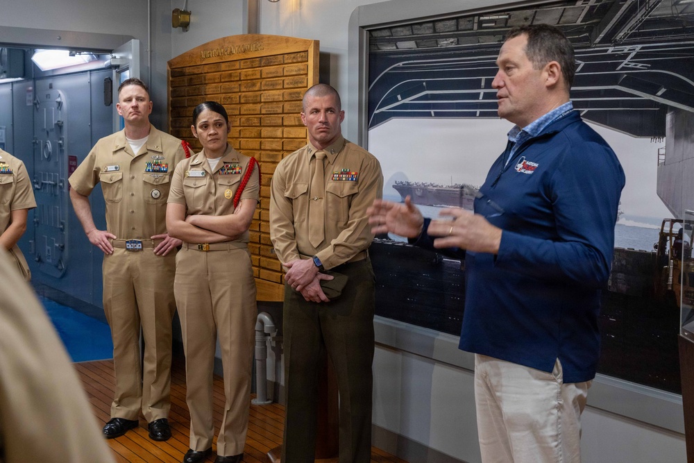 The 2025 MIOY Awardees Tour the National Naval Aviation Museum and the National Flight Academy