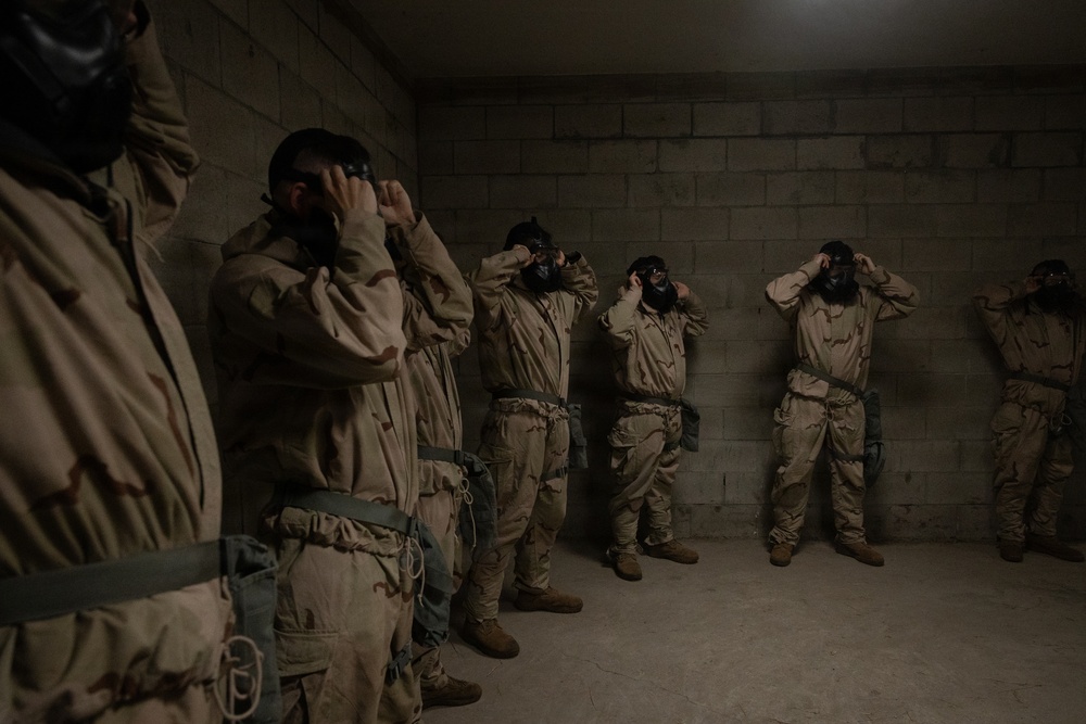 Marines with 25th Marine Regiment Conduct CBRN Training