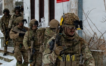 U.S. Led Multinational Forces Conduct Urban Operations During Operation Blue Dawn in Poland