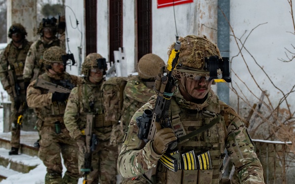 U.S. Led Multinational Forces Conduct Urban Operations During Operation Blue Dawn in Poland