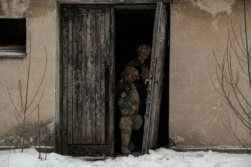 U.S. Led Multinational Forces Conduct Urban Operations During Operation Blue Dawn in Poland