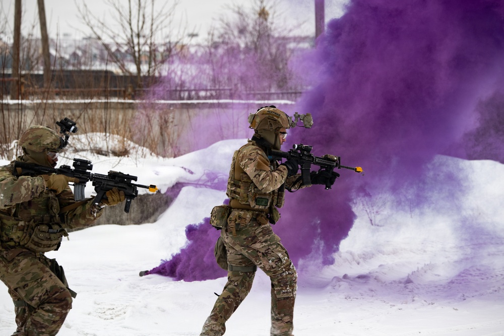 U.S. Led Multinational Forces Conduct Urban Operations During Operation Blue Dawn in Poland