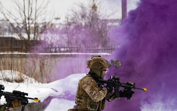 U.S. Led Multinational Forces Conduct Urban Operations During Operation Blue Dawn in Poland