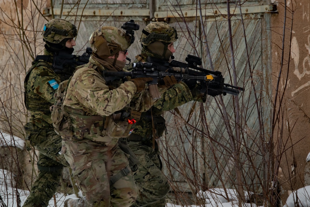 U.S. Led Multinational Forces Conduct Urban Operations During Operation Blue Dawn in Poland