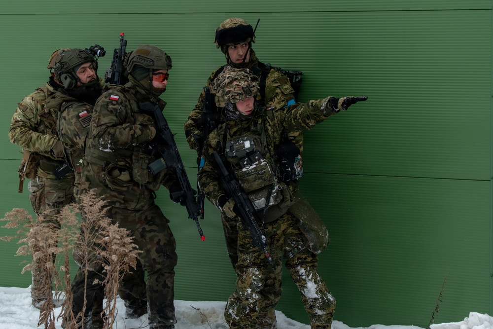 U.S. Led Multinational Forces Conduct Urban Operations During Operation Blue Dawn in Poland