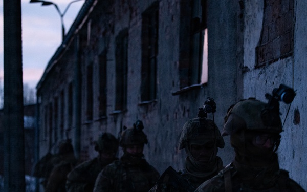 U.S. Led Multinational Forces Conduct Urban Operations During Operation Blue Dawn in Poland