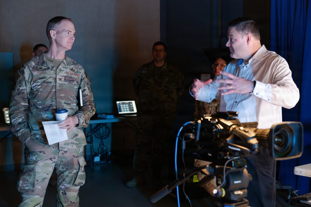 Col. William Powell Visits the 2d Audiovisual Squadron
