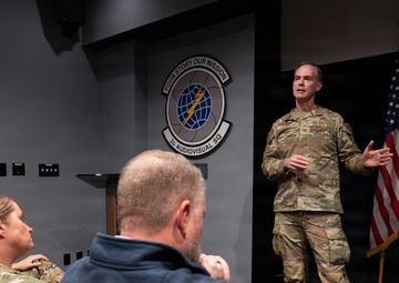 Col. William Powell Visits the 2d Audiovisual Squadron