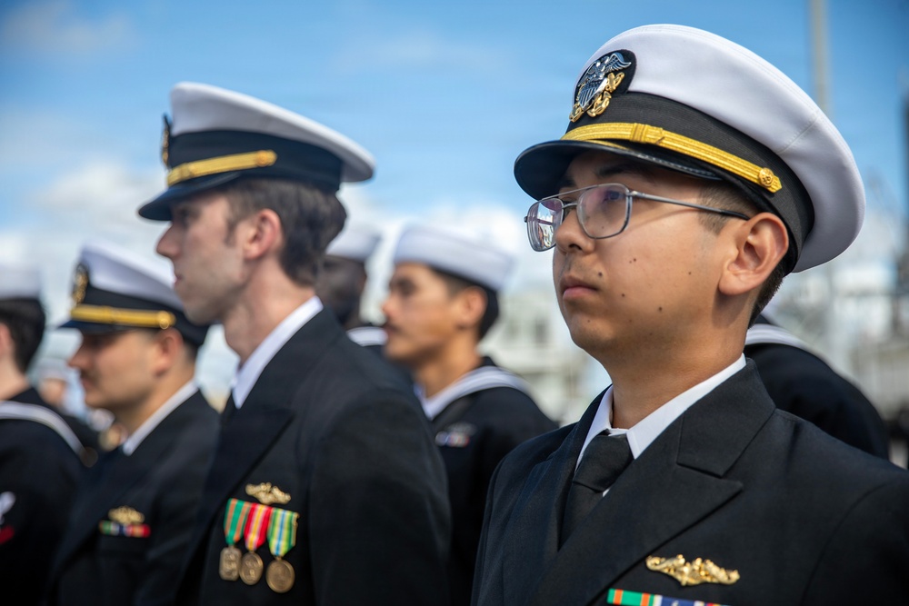 USS Greeneville Holds Change of Command