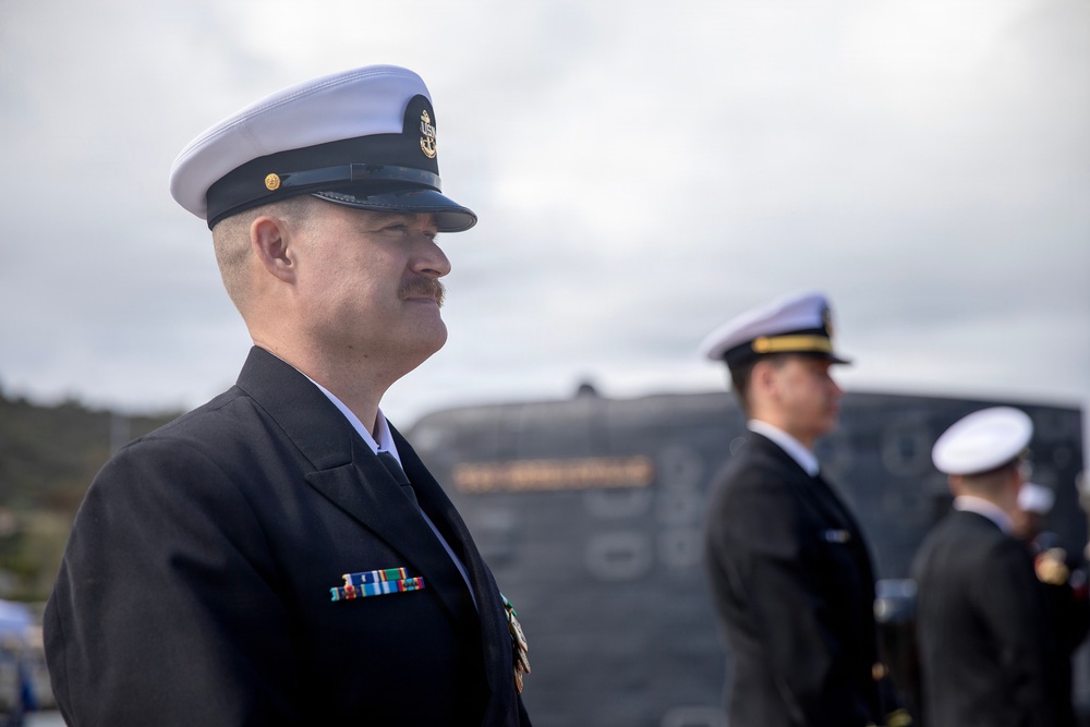 USS Greeneville Holds Change of Command
