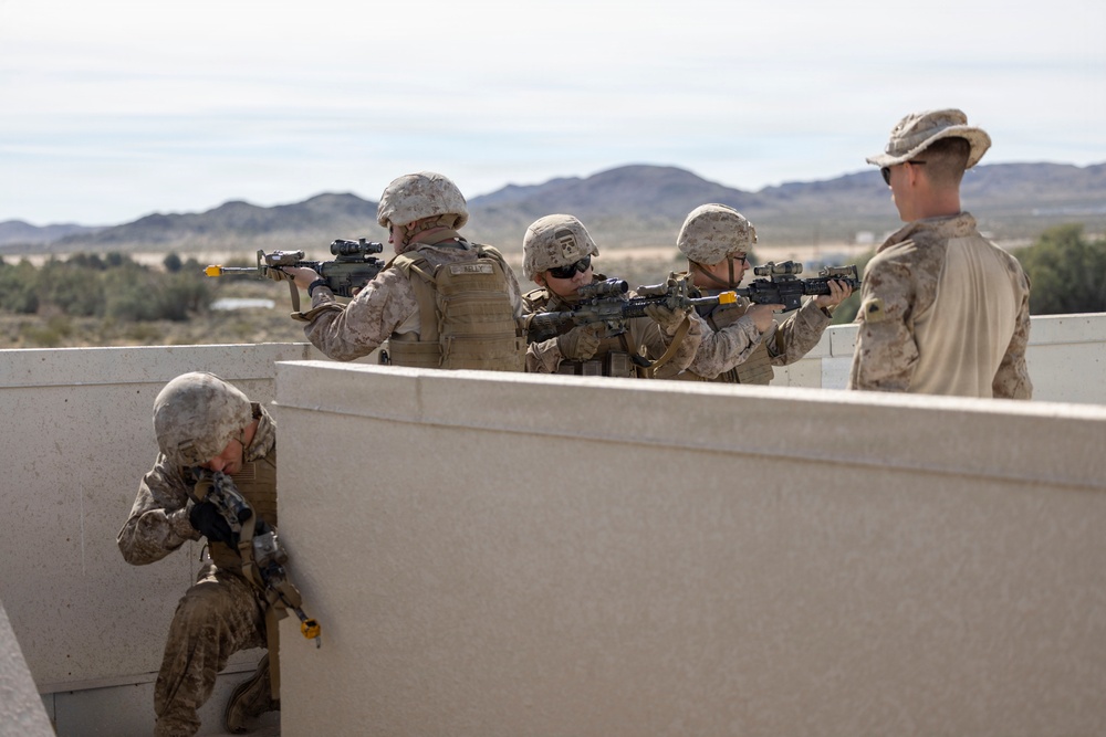 U.S. Marines with 3rd LAR execute urban operations training during NTC 26-05