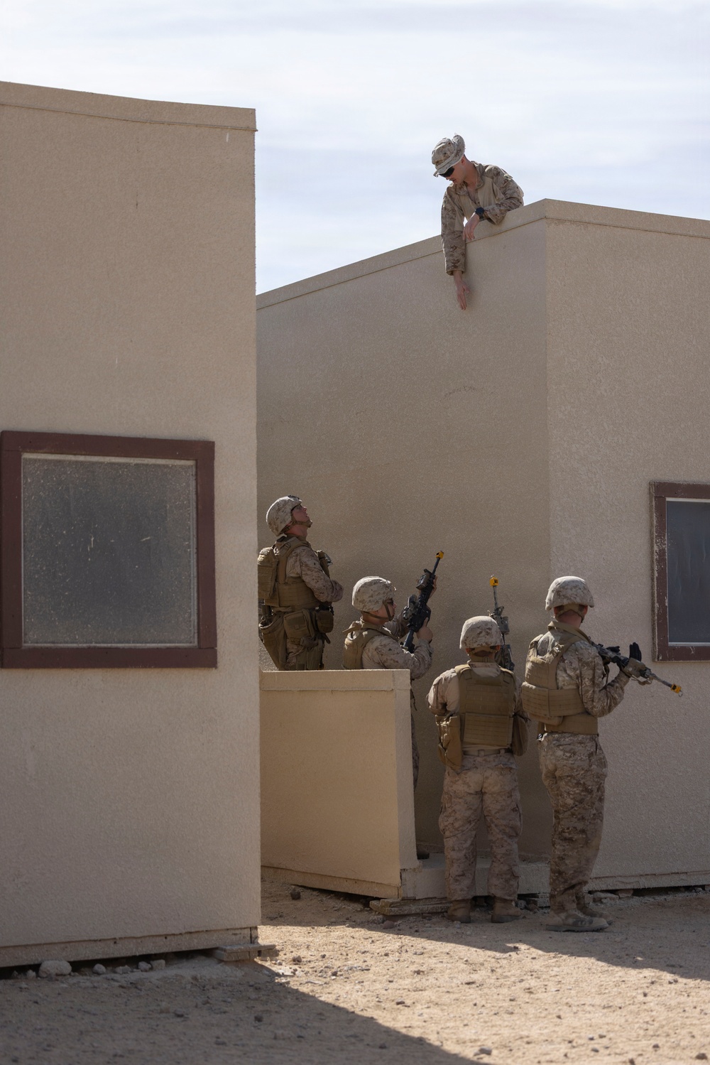 U.S. Marines with 3rd LAR execute urban operations training during NTC 26-05