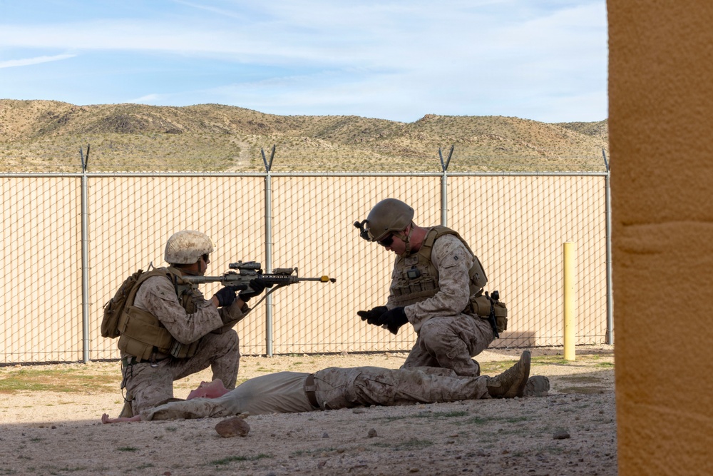 U.S. Marines with 3rd LAR execute urban operations training during NTC 26-05