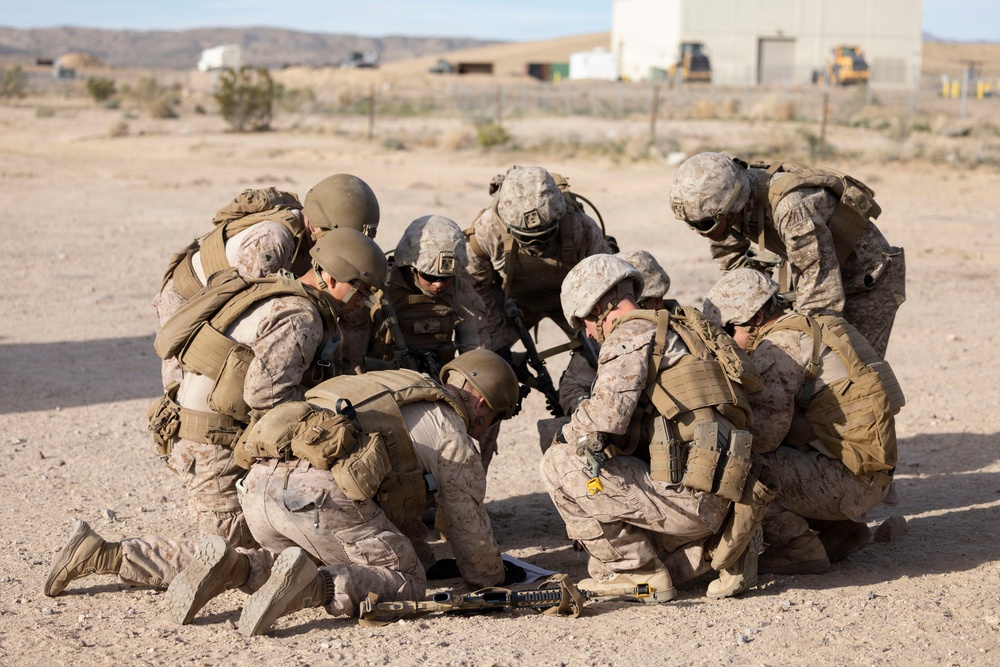 U.S. Marines with 3rd LAR execute urban operations training during NTC 26-05