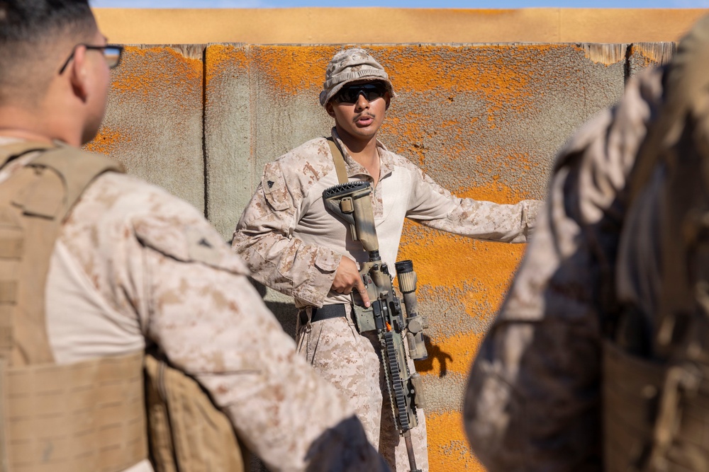 U.S. Marines with 3rd LAR execute urban operations training during NTC 26-05