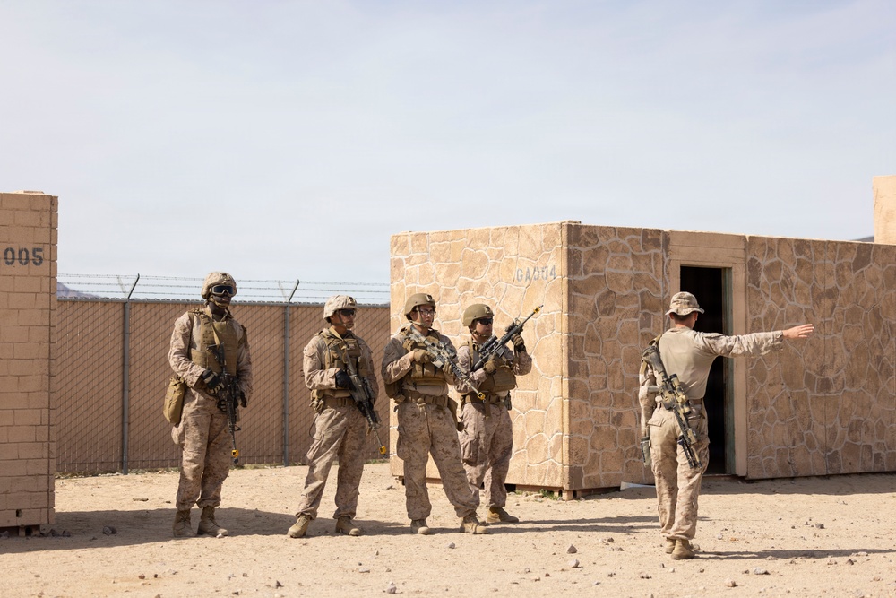 U.S. Marines with 3rd LAR execute urban operations training during NTC 26-05