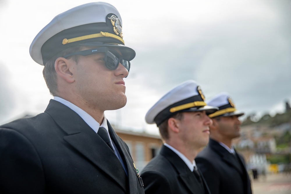 USS Greeneville Holds Change of Command