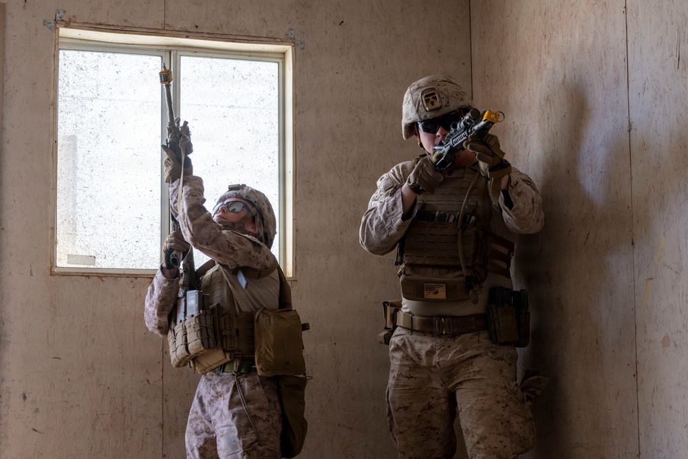 U.S. Marines with 3rd LAR execute urban operations training during NTC 26-05
