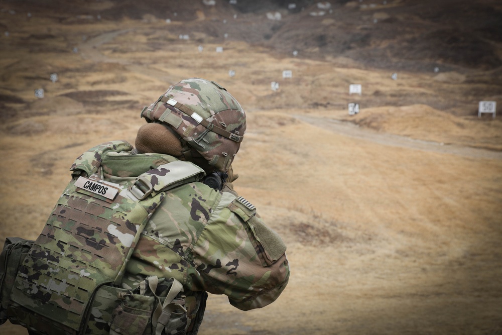U.S. Army, ROK forces conduct M4 qualification at Camp Casey