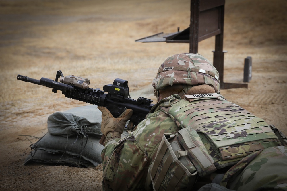 U.S. Army, ROK forces conduct M4 qualification at Camp Casey