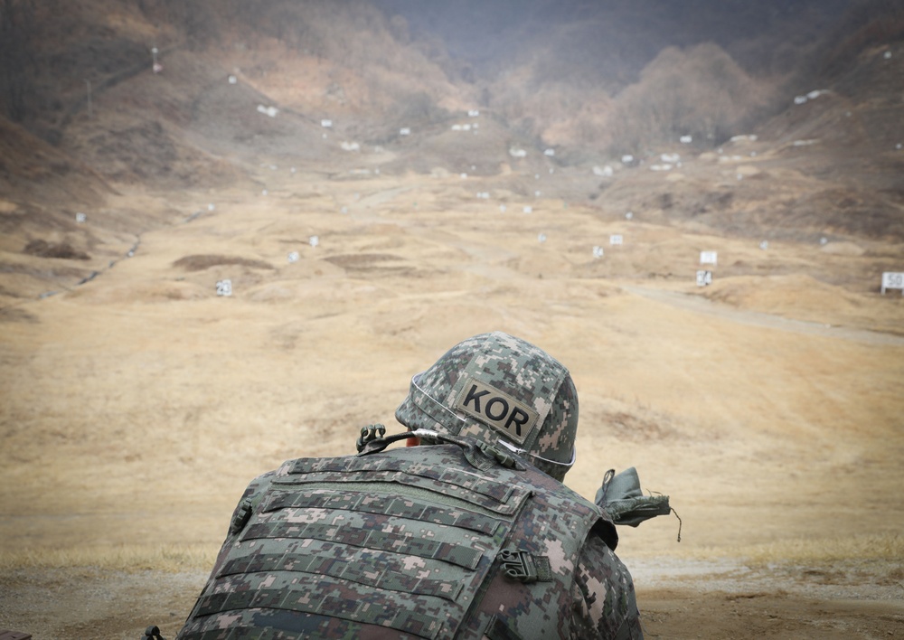 U.S. Army, ROK forces conduct M4 qualification at Camp Casey