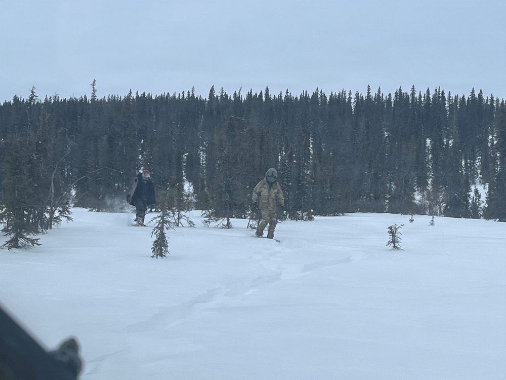 Alaska Army National Guard rescues overdue snowmachiner in remote area north of Bethel