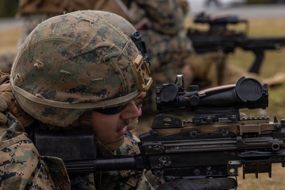 9th ESB conducts Machine Gun Familiarization Range